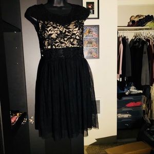 Black sequined dress